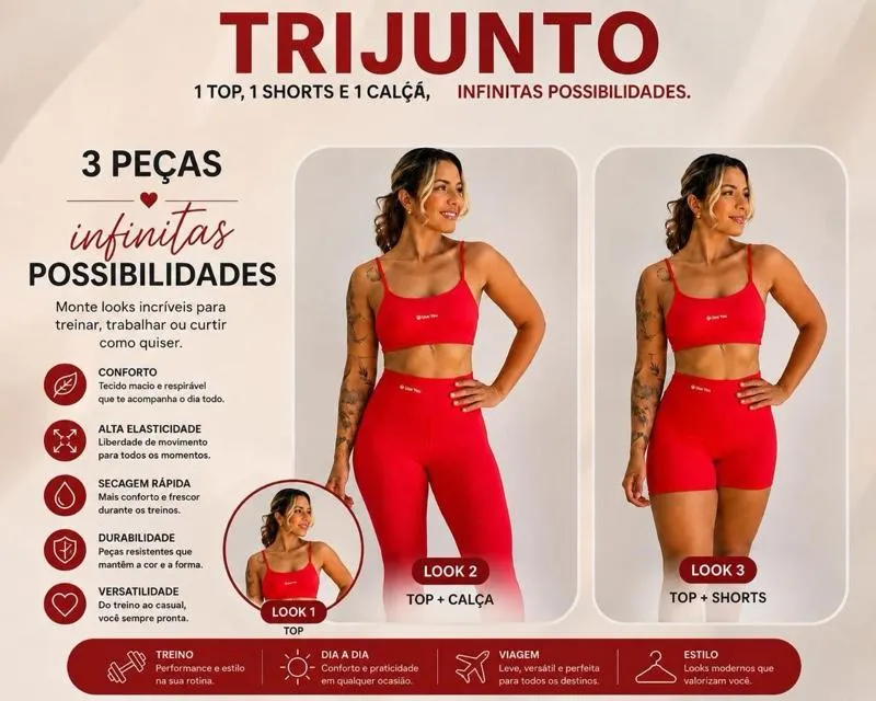 Conjunto Trijunto Aero Fitness